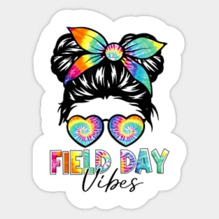 School Field Day Fun Tie Dye Field Day 2024 Girls Kids Sticker
